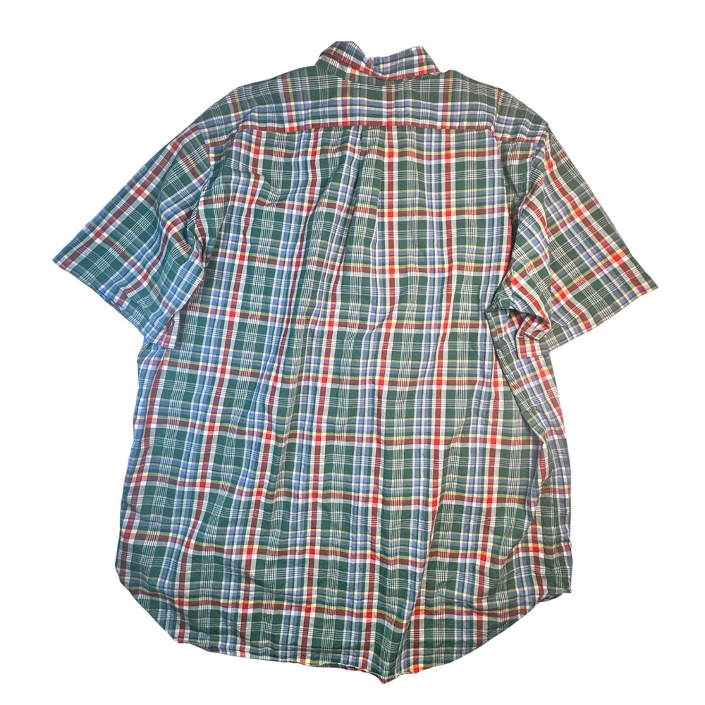 Ralph Lauren Mens 2XLT Tall Classic Fit Plaid Short Sleeve Button Down Shirt - Picture 3 of 7